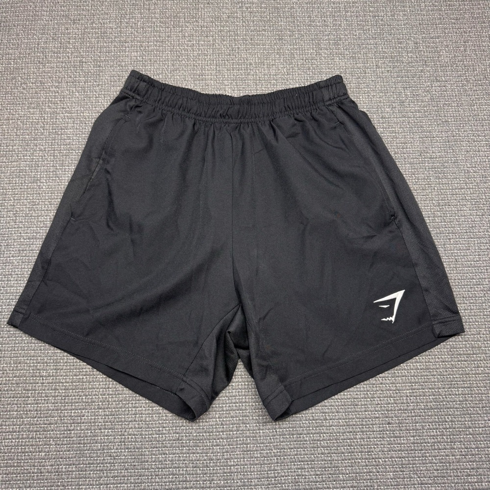 Gymshark Mens Black Athletic Training Shorts Size Small 5 Inch Inseam